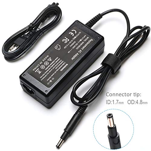 Product Cover SOLICE 65W New Pavilion Sleekbook Touchsmart 14-b000 Series Ac Adapter Laptop Charger for HP 14-b109wm 14-b124us 14-b150us Sleekbook 15-b129wm 15-b150us 15-b153cl Supply Power Cord