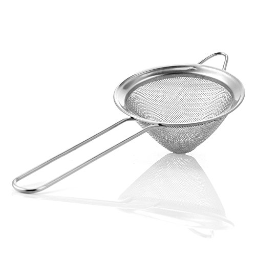 Product Cover Fine Mesh Sieve Strainer Stainless Steel Cocktail Strainer Food Strainers Tea Strainer 3 inch by Homestia