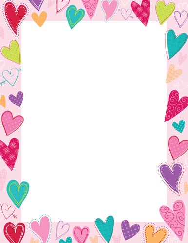 Product Cover Great Papers! Dancing Hearts Letterhead, 80 Count, 8.5