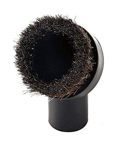 Product Cover Replacement Round Dusting Brush Soft Horsehair Bristle Vacuum Attachment 1.25 1-1/4 32mm Black Brush for Most Brand Accepting 1.25'' Attachment by GIBTOOL