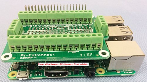 Product Cover Alchemy Power Inc. Pi-EzConnect. Raspberry Pi 2 and Raspberry Pi 3 GPIO Connector. A HAT to Connect GPIOs and sensors to Raspberry a Pi-2 or Pi-3.