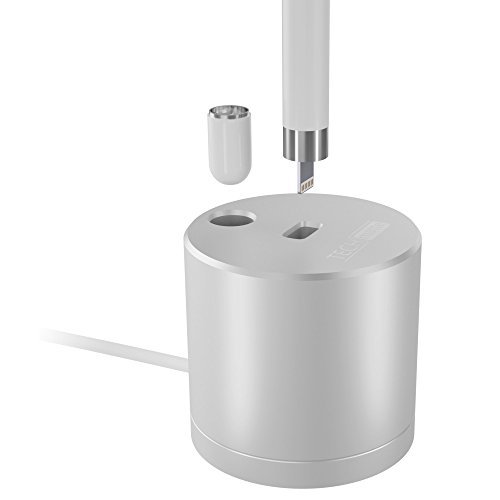 Product Cover TechMatte Apple Pencil Dock/Stand (Aluminium) with Built-in Charging Cable (5FT)