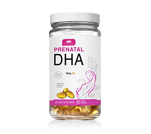 Product Cover Diet Standards Prenatal DHA - Algae-Based = 100% Vegan Pills - Best Omega 3 DHA Supplement to Pair with Prenatal Vitamins for a Healthy Pregnancy - No Mercury: 3rd Party Lab Tested!