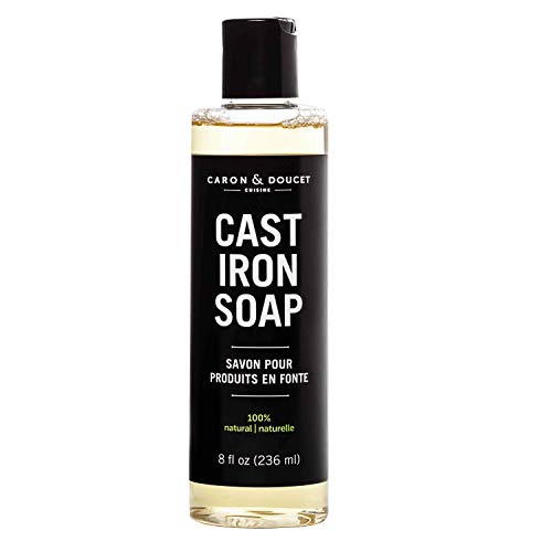 Product Cover Caron & Doucet - Cast Iron Cleaning Soap | 100% Plant-Based Castile & Coconut Oil Soap | Best for Cleaning, Restoring, Removing Rust and Care Before Seasoning | For Skillets, Pans & Cast Iron Cookware
