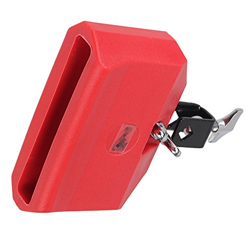 Product Cover Yibuy Red Plastic Percussion Instruments Block for Latin Drum Instrument Big Size