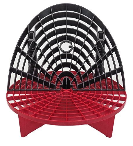 Product Cover Grit Guard Bucket Insert (Red) with Washboard Bucket Insert (Black) - Separate Dirt from Your Sponge While Washing Your Car