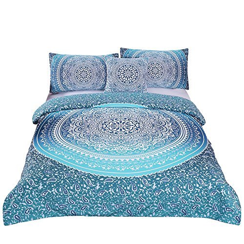 Product Cover Sleepwish 4 Pcs Bohemian Luxury Boho Bedding Crystal Arrays Bedding Quilt Bedspread Mandala Hippie Duvet Cover Set Full Size by Sleepwish