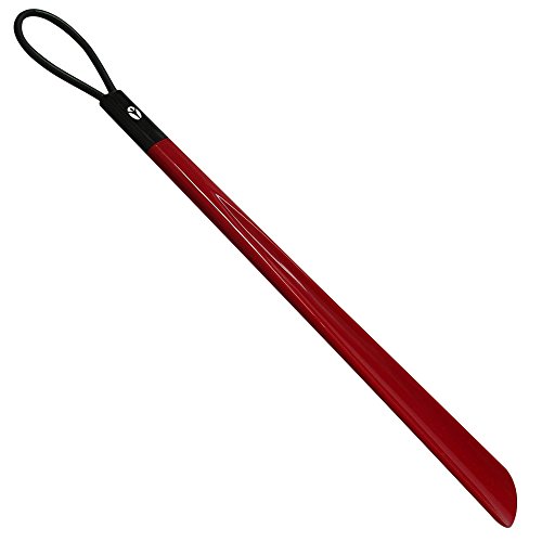 Product Cover Shoe horn - 20 Inches Long Shoe Horn Including the Loop - Convenient Loop For Hanging - Durable Plastic - Shaped To Fit Your Heel - No More Ruining The Heel Of Your Shoes!