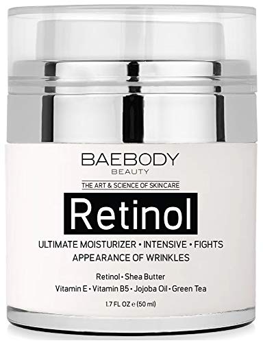 Product Cover Baebody Retinol Moisturizer Cream with Retinol, Jojoba Oil & Vitamin E, 1.7 Ounces