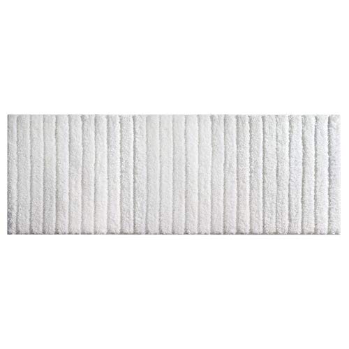 Product Cover mDesign Soft Microfiber Polyester Non-Slip Extra-Long Spa Mat/Runner, Plush Water Absorbent Accent Rug for Bathroom Vanity, Bathtub/Shower, Machine Washable - 60