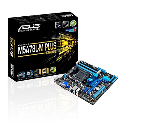 Product Cover ASUS M5A78L-M Plus/USB3 DDR3 HDMI DVI USB 3.0 760G MicroATX Motherboard