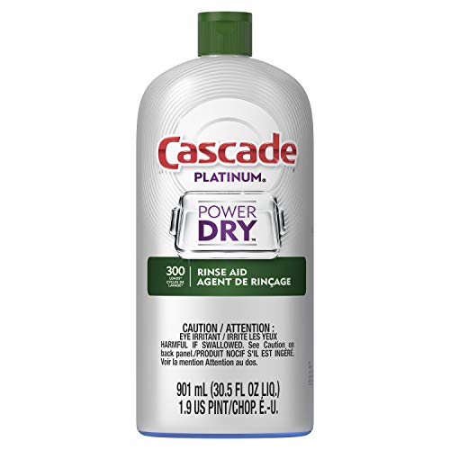 Product Cover Cascade Platinum Rinse Aid, 901 mL (Packaging May Vary), Regular Scent