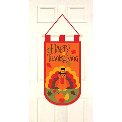 Product Cover amscan Thanksgiving Felt Door Banner | Party Accessory
