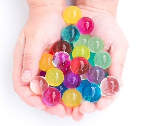 Product Cover Kids Water Beads Sensory Toys: Reusable & Non Toxic Growing Jelly Balls - Educational & Therapy Toy - Safe for Toddlers - 20,000 Colorful Gel Beads