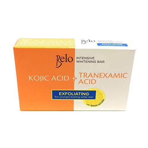 Product Cover New! Belo Kojic + Tranexamic Acid Intensive Whitening Exfoliating Lemon Scrub Soaps