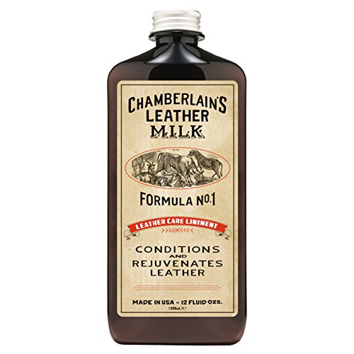Product Cover Leather Milk Conditioner and Cleaner for Furniture, Cars, Purses and Handbags. All-Natural, Non-Toxic Conditioner Made in the USA. Leather Care Liniment No. 1. 2 Sizes. Includes Premium Applicator Pad
