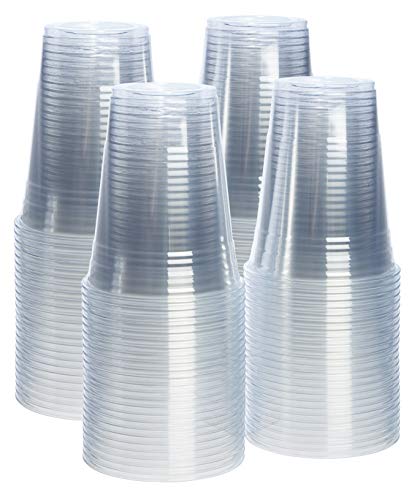 Product Cover [100 Pack - 16 oz.] Crystal Clear PET Plastic Cups