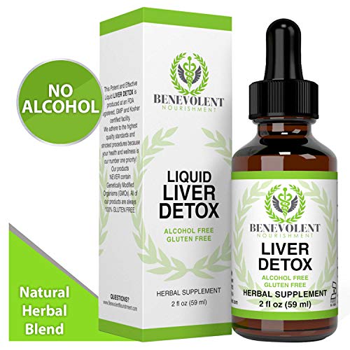 Product Cover Liver Cleanse - Organic Milk Thistle and Natural Herbal Blend. Potent Liquid Drops for Gallbladder Detox - Great Taste | 2X Absorption | 100% Alcohol and Gluten Free. Large 2oz Bottle.