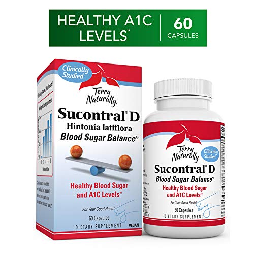 Product Cover Terry Naturally Sucontral D - 20 mg Hintonia Latiflora, 60 Capsules - Supports Blood Sugar Balance, Carbohydrate Metabolism & Healthy Insulin Function - Non-GMO, Gluten-Free - 60 Servings