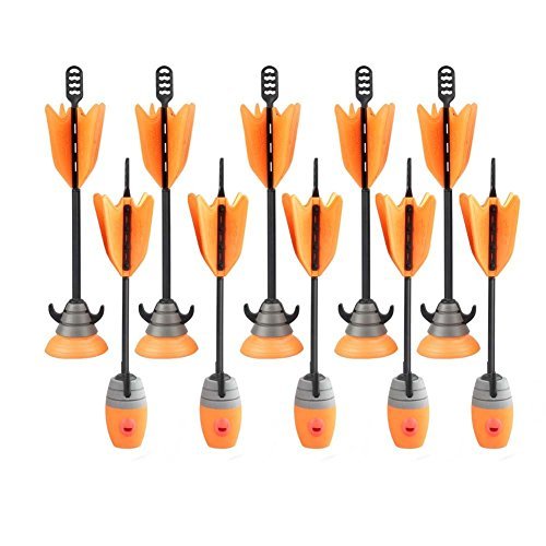 Product Cover Zing Toys Air 10 Units Extra Arrows Suction Cup Arrows Refills Whistle Arrows Orange