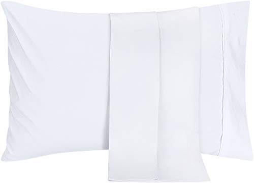 Product Cover Utopia Bedding Brushed Microfiber Pillowcases - 20 by 40 inches Pillow Covers (Pack of 2, King, White)