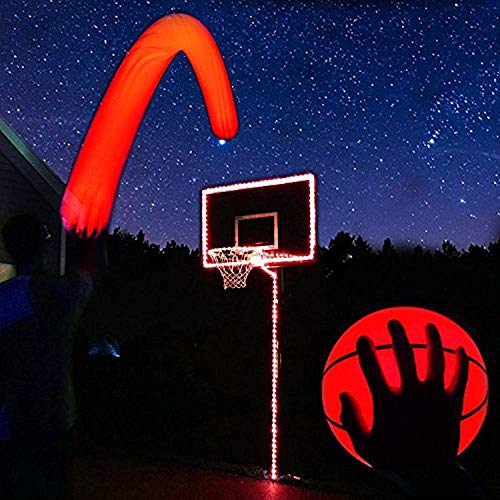 Product Cover GlowCity Light Up Basketball Hoop Kit with LED Basketball - Red, Size 7 Basketball (Official Size)