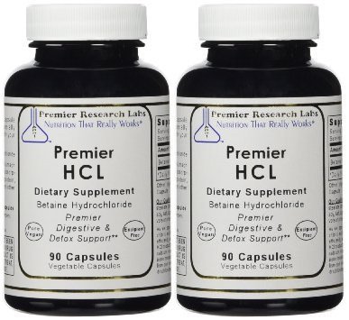 Product Cover PREMIER RESEARCH LABS HCL - Provides Superior Digestive Support And Promotes Whole Body Detox (90 Capsules -PACK OF TWO)