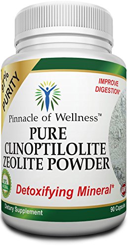 Product Cover Pinnacle of Wellness Pure Clinoptilolite Zeolite Powder - 97% Purity - Detox Cleanse Dietary Supplement - 90 Capsules - 3 Months Supply