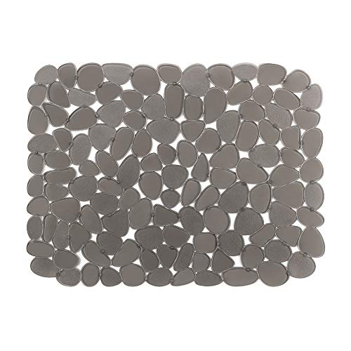 Product Cover Sink Mat BliGli PVC Eco-friendly Kitchen Adjustable Sink Mat Pad Pebble Sink Protector,15.8 x 11.8 inches,Rectangle, 1Pack