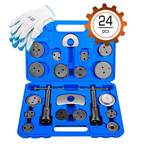 Product Cover Orion Motor Tech 24pcs Heavy Duty Disc Brake Piston Caliper Compressor Tool Set and Wind Back Kit for Brake Pad Replacement, Fits Most American, European, Japanese Models