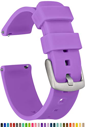 Product Cover GadgetWraps 20mm Gizmo Watch Silicone Watch Band Strap with Quick Release Pins - Compatible with Gizmo Watch, Amazfit, Samsung, Pebble - 20mm Quick Release Watch Band (Pastel Purple, 20mm)
