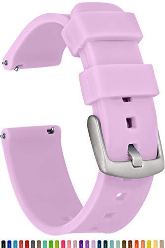 Product Cover GadgetWraps 20mm Gizmo Watch Silicone Watch Band Strap with Quick Release Pins - Compatible with Gizmo Watch, Amazfit, Samsung, Pebble - 20mm Quick Release Watch Band (Purple Glow, 20mm)