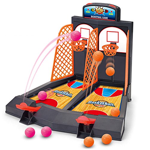 Product Cover Basketball Shooting Game, YUYUGO 2-Player Desktop Table Basketball Games Classic Arcade Games Basketball Hoop Set, Fun Sports Toy for Adults-Help Reduce Stress