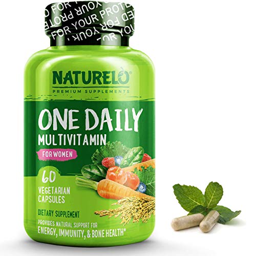 Product Cover NATURELO One Daily Multivitamin for Women - Best for Hair, Skin, Nails - Natural Energy Support - Whole Food Supplement - Non-GMO - No Soy - Gluten Free - 60 Capsules | 2 Month Supply