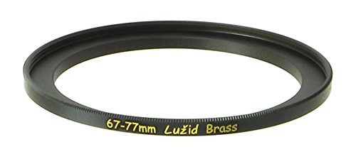 Product Cover LUŽID X2 Brass 67mm to 77mm Step Up Filter Ring Adapter 67 77 Luzid