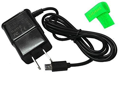 Product Cover 2 AMP Home Travel Wall Charger Adaptor Micro USB for LG B470 B-470 + Extreme Band (Home Charger)