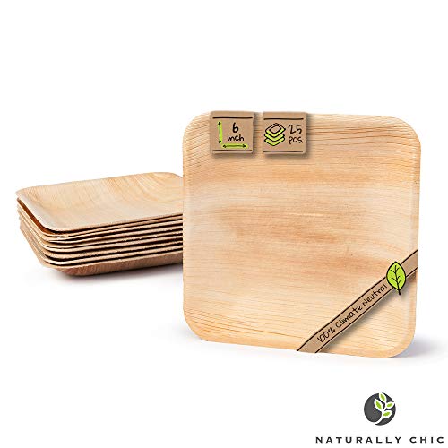 Product Cover Naturally Chic Compostable Biodegradable Disposable Plates - Palm Leaf 6