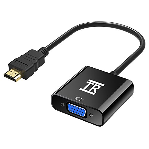 Product Cover HDMI to VGA Adapter, TechRise Gold Plated HDMI to VGA (Male to Female), HDMI to VGA Converter for Computer, Desktop, Laptop, PC, Monitor, Projector, HDTV, Chromebook, Raspberry Pi, Roku, and More