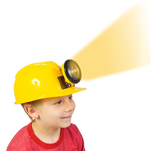 Product Cover Funny Party Hats Construction Hat - Dress Up for Kids & Adults - Adjustable Miner Hat with Light Yellow