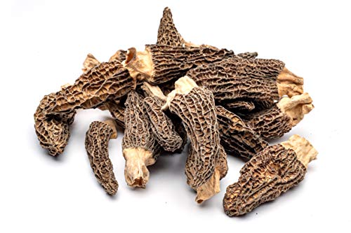 Product Cover Slofoodgroup Dried Morel Mushrooms (Morchella Conica) Gourmet Morel Mushrooms (15 Morel Mushrooms)