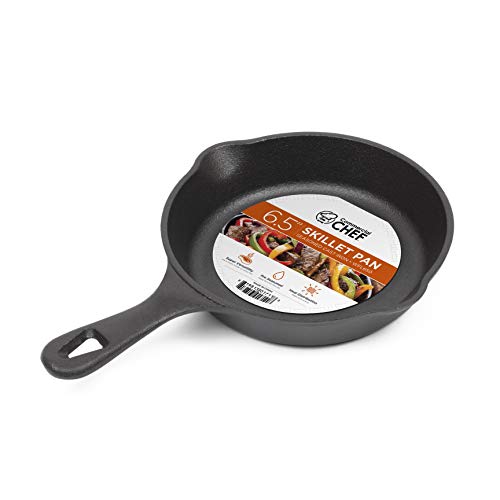 Product Cover Commercial Chef CHFL650 6.5 Inch Skillet, Black