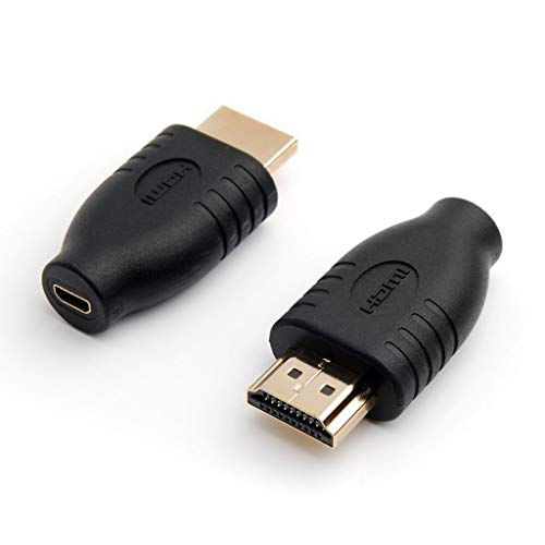 Product Cover CABLESETC Unique Gold Plated Micro HDMI Type D Female to HDMI Male Converter Adapter