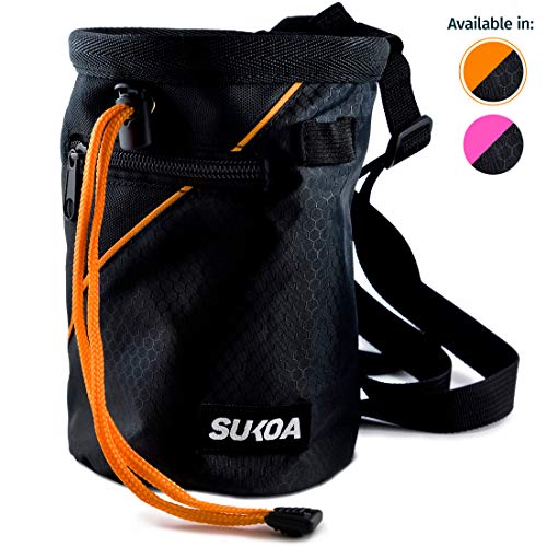 Product Cover Sukoa Chalk Bag with Quick-Clip Belt and 2 Large Zippered Pockets