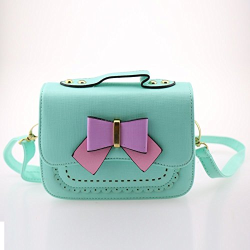 Product Cover Dodocat Super Cute 3D Design Small Blue Bowknot Messenger Bag Kids Shoulder Bag Crossbody Handbag