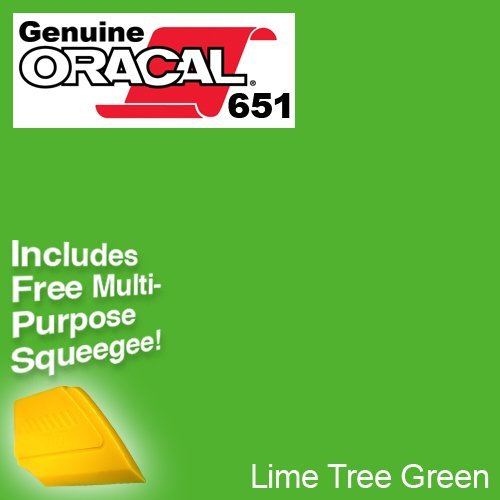 Product Cover ORACAL 651 Multi-Colored Vinyl Solvent-Based Adhesive-Backed Calendared Wrap Decals w/Yellow Multi-Purpose Squeegee (12