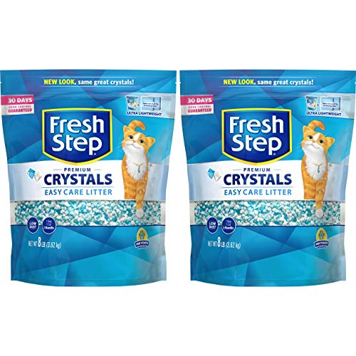 Product Cover Fresh Step Crystals, Premium Cat Litter, Scented,  8 Pounds (Pack of 2)