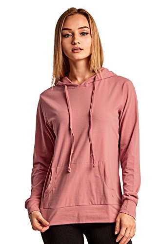Product Cover Sofra Women's Thin Cotton Pullover Hoodie Sweater