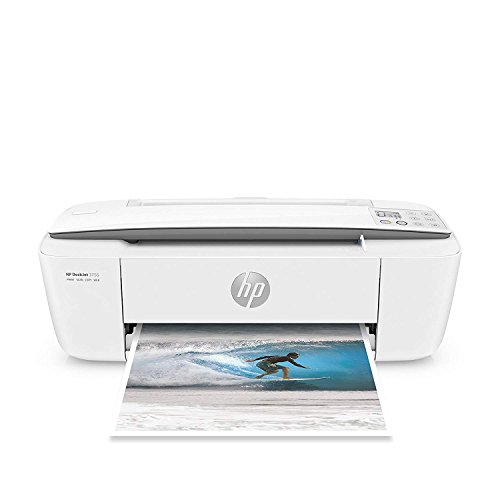 Product Cover HP DeskJet 3755 Compact All-in-One Wireless Printer, HP Instant Ink & Amazon Dash Replenishment ready - Stone Accent (J9V91A)