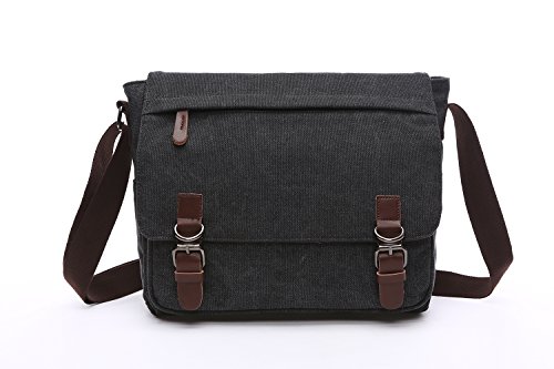 Product Cover Mestart Messenger Bag School Bag Business Briefcase Shoulder Bag Black Large