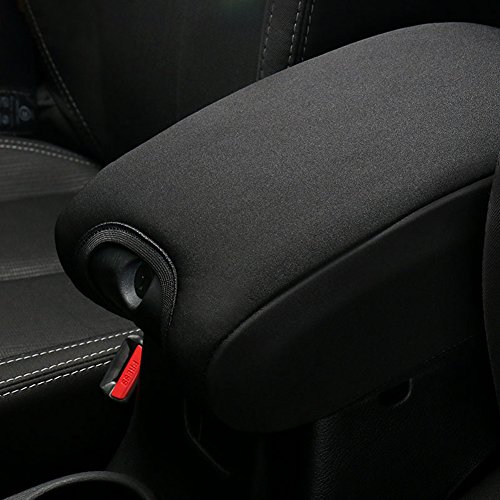 Product Cover Neoprene Center Console Cover Armrest Pad For Jeep Wrangler JK Sahara Sport Rubicon X & Unlimited 2011 2012 2013 2014 2015 2016 2017
